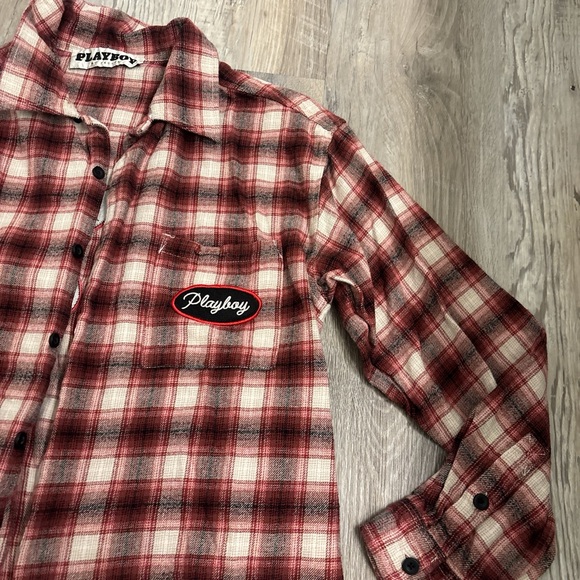 Men’s playboy flannel shirt - Picture 3 of 5